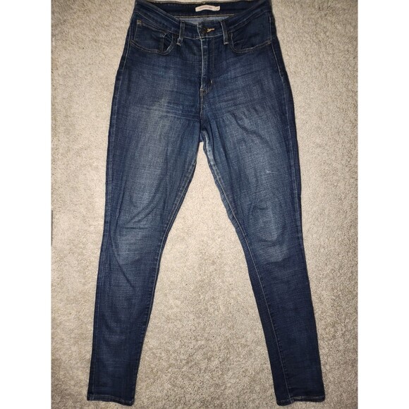 Levis 721 Jeggings Jeans Womens Sz 30 Blue High Rise Skinny Stretch Medium Wash - Picture 2 of 5